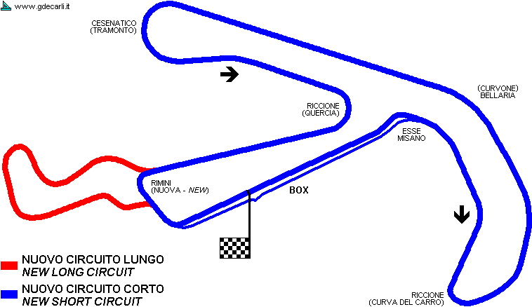 Misano Adriatico, Autodromo Santamonica: 1984 proposal, long course
